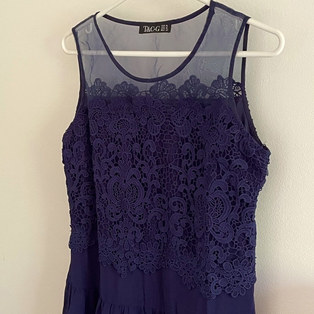Navy Lace Dress